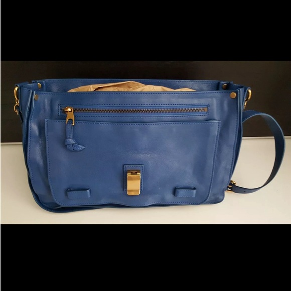 Authentic Proenza Schouler PS1 Bag Handbag Crossbody Royal Blue Mint Like New - Picture 6 of 12